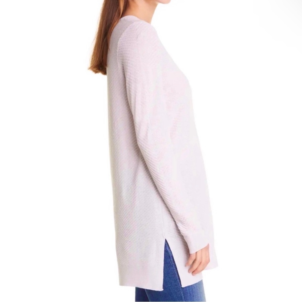NEW EILEEN FISHER WOOL V-NECK TUNIC SWEATER - Picture 5 of 9